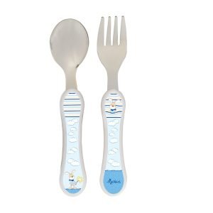 Σετ πιρούνι - κουτάλι Λαγουδάκι