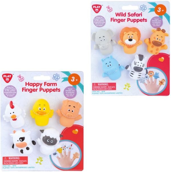 Ζωάκια Happy Finger Puppets - 2 Σχέδια