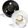 BIBS ΠΙΠΙΛΕΣ COLOUR ROUND -2 PACK- BLACK/WHITE No1