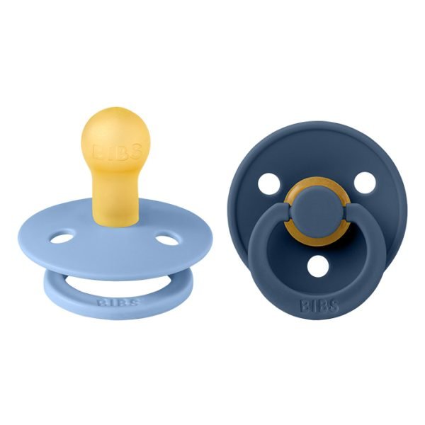 BIBS ΠΙΠΙΛΕΣ COLOUR 2 PACK No 1 – DUSTY BLUE/STEEL BLUE