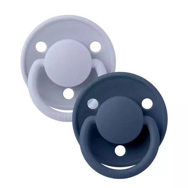 BIBS ΠΙΠΙΛΕΣ DE LUX LATEX 2 PACK CLOUD / STEEL BLUE No1