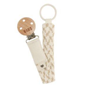 ΚΛΙΠ ΠΙΠΙΛΑΣ BIBS PACI BRAID IVORY/VANILLA
