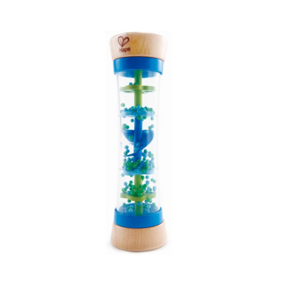 Hape Early Melodies Ξύλινο Beaded Raindrops Blue-1Τμχ (E0328A)