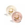 BIBS ΠΙΠΙΛΕΣ COLOUR ROUND-2 PACK-IVORY/BLUSH No2