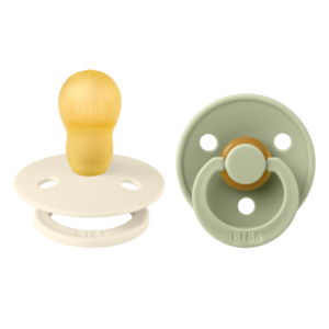 BIBS ΠΙΠΙΛΕΣ COLOUR ROUND-2 PACK- IVORY/ SAGE No3