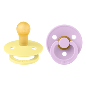BIBS ΠΙΠΙΛΕΣ COLOUR ROUND-2 PACK- SUNSHINE/ VIOLET SKY No 2