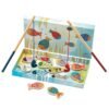 Djeco Ξύλινο παιχνίδι μαγνητικό ψάρεμα Μαγικά ψάρια