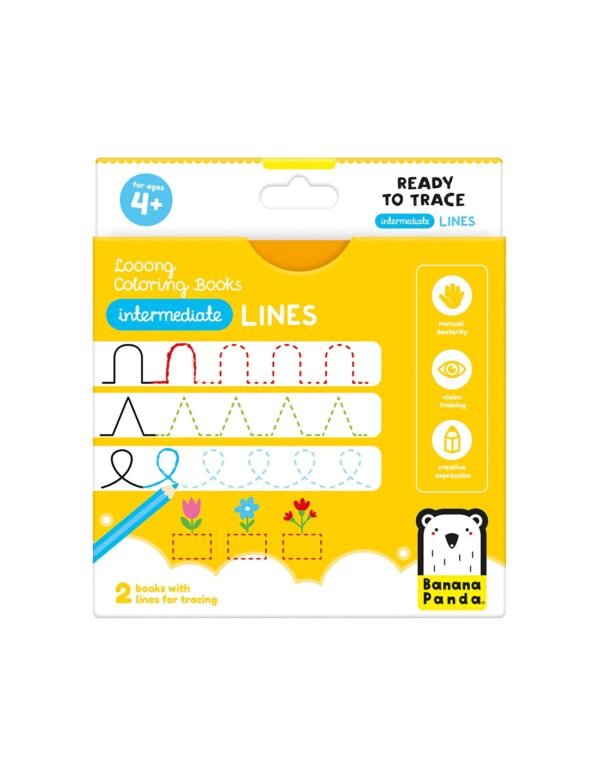 LOOONG COLORING BOOKS - READY TO TRACE INTERMEDIATE LINES