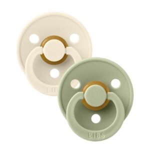 Bibs Πιπίλες Καουτσούκ Σετ 2τμχ Ivory-Sage 6-18m Bibs