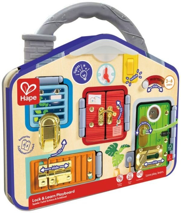 Hape Early Explorer Ξύλινο Lock & Learn Playboard