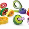 Hape Early Explorer Ξύλινα Φρούτα Με Κορδόνι Caterpillar (E1072A)