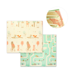 Babyono: Αναδιπλούμενο αφρώδες παζλ δαπέδου διπλής όψεως 180 x 200 εκατ.