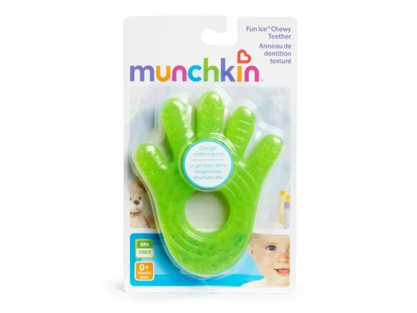 MUNCHKIN Fun Ice Chewy Teether, Μασητικό Οδοντοφυΐας πράσινο χεράκι