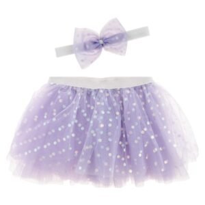 Σετ Παιδική Φούστα Tutu & Headband Λιλά 3-6 Ετών