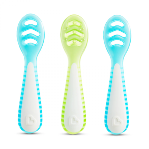 3PK GENTLE DIP SELF-FEEDING SPOON (BLUE-GRN)