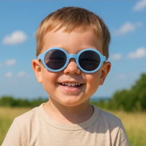 KiETLA: Γυαλιά Ηλίου Rozz 2-4 ετών - Round Light Blue