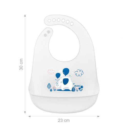 Σαλιάρα Σιλικόνης Με Τσεπάκι Ελεφαντάκι - Image 5