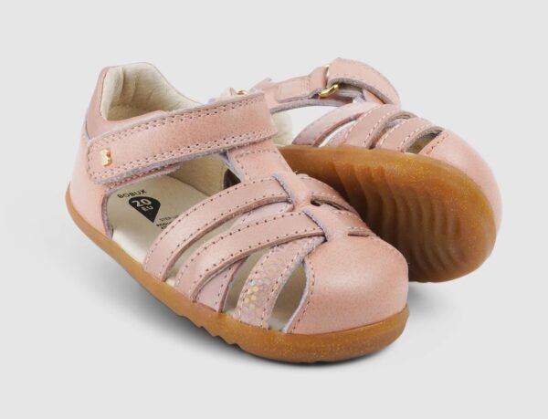 Bobux: Πέδιλο Step up (No: 18-22) Dusk Pearl + Rose Gold