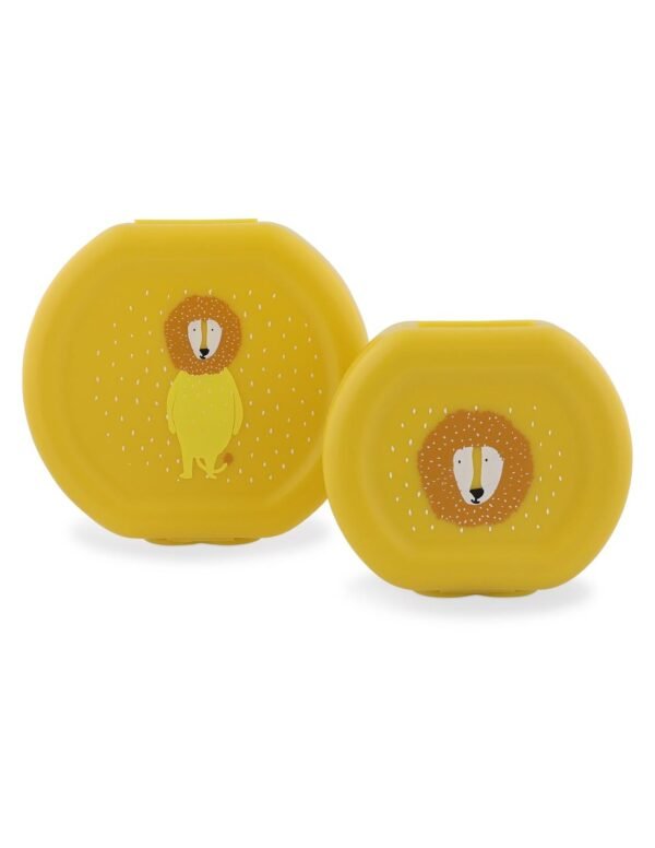 SNACK BOX WITH CLIP - 2PCS - MR. LION