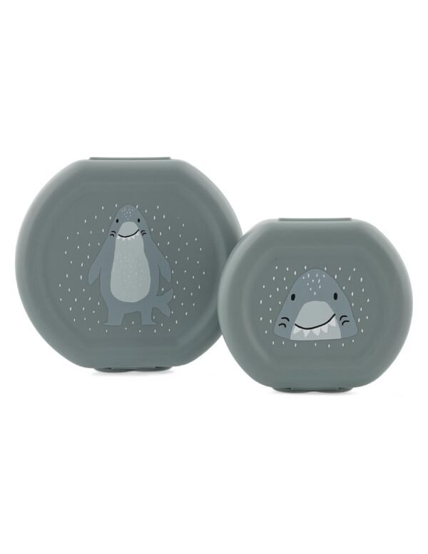 SNACK BOX WITH CLIP - 2PCS - MR. SHARK