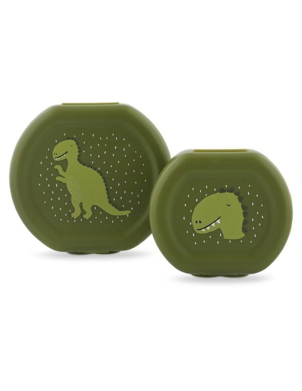 SNACK BOX WITH CLIP - 2PCS - MR. DINO