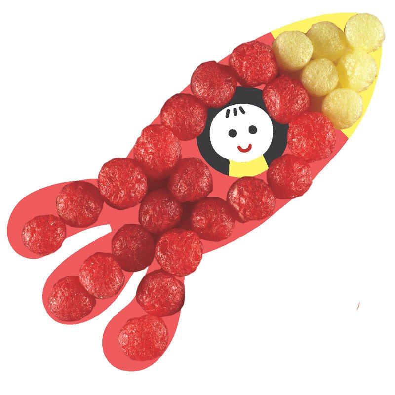 Playmais: Mini Κατασκευές με κάρτες και σφουγγαράκια από άμυλο καλαμποκιού 2τεμ. - Πύραυλος - Image 3