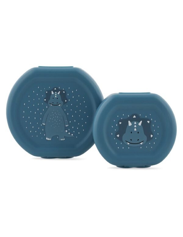 SNACK BOX WITH CLIP - 2PCS - MR. TRICERATOPS