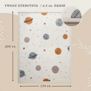 Alternative view of Hakuna Matte χαλί "Πλανήτες" (200 x 150 x 2.5 εκ.)