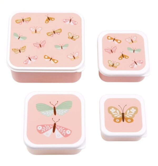 A little lovely company: Δοχείο φαγητού Lunch box set Butterflies