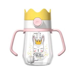 Παιδικό Ποτηράκι με Καλαμάκι & Χερούλια –Λαγουδάκι