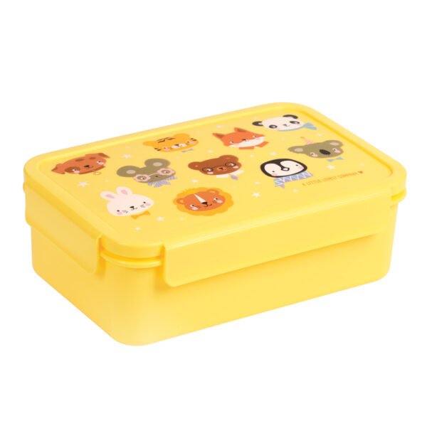 A little lovely company: Δοχείο φαγητού Bento με χωρίσματα- 1,2 L- Animal Friends