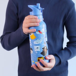 A Little Lovely Company: XL Μπουκάλι με διπλό τοίχωμα από ανοξείδωτο ατσάλι 500ml - Pirates