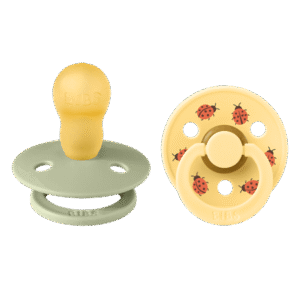 BIBS – STUDIO COLLECTION ΣΕΤ ΠΙΠΙΛΕΣ 2ΤΜΧ – LADYBUG/SAGE MIX – ΣΤΡΟΓΓΥΛΗ No3