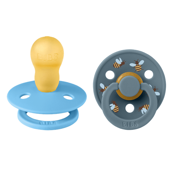 BIBS – STUDIO COLLECTION ΣΕΤ ΠΙΠΙΛΕΣ 2ΤΜΧ – BUMBLEBEE/BREEZE MIX – ΣΤΡΟΓΓΥΛΗ No3