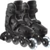 Globber Inline Skates Lights Black - No 34-37