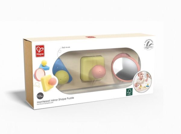 Hape Early Explorer Ξύλινο Montessori Mirror Shape Puzzle (E0072A)