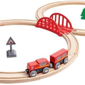 Hape Railway Ξύλινο Classic Figure 8 Τρένο Set (E3793A)