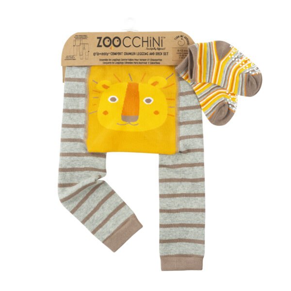 Grip+Easy Crawler Pants & Socks Set – Leo the Lion (6-12μηνών)