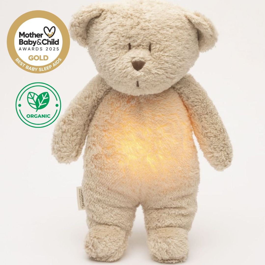 MOONIE 2.0: Επαναφορτιζόμενο βοήθημα ύπνου με ηχογράφηση & αισθητήρα κλάματος – Οργανικό βαμβάκι Sand - Image 2