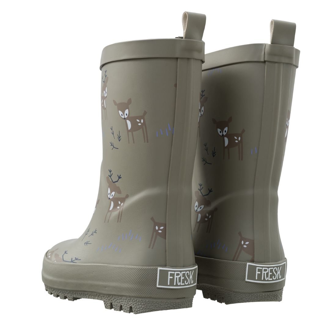 Fresk: Παιδικές Γαλότσες από 100% φυσικό καουτσούκ – Deer olive - Image 2