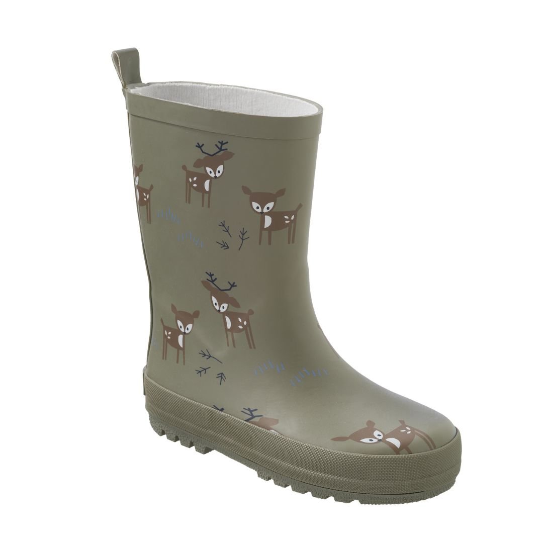 Fresk: Παιδικές Γαλότσες από 100% φυσικό καουτσούκ – Deer olive - Image 3