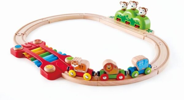 Hape Music and Monkeys Railway - Μουσικός Σιδηρόδρομος Με Μαϊμουδάκια (E3825)