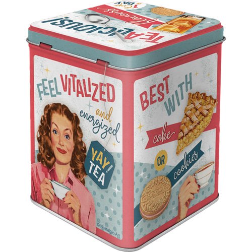 Nostalgic Μεταλλικό Κουτί Τσαγιού Tealicious & Tearrific Say it 50s - Image 2