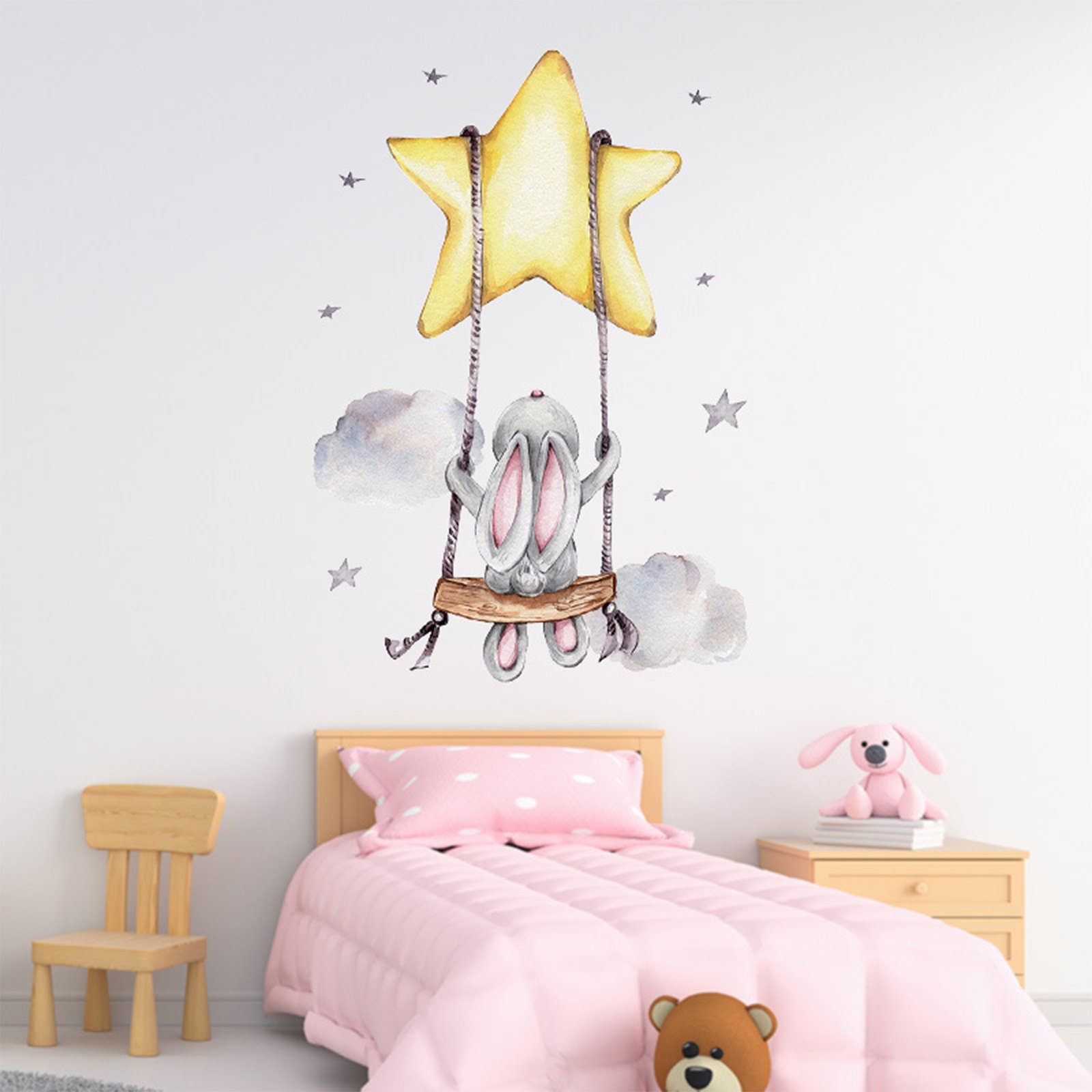 Sipo Wall sticker Bunny on swing - Image 2
