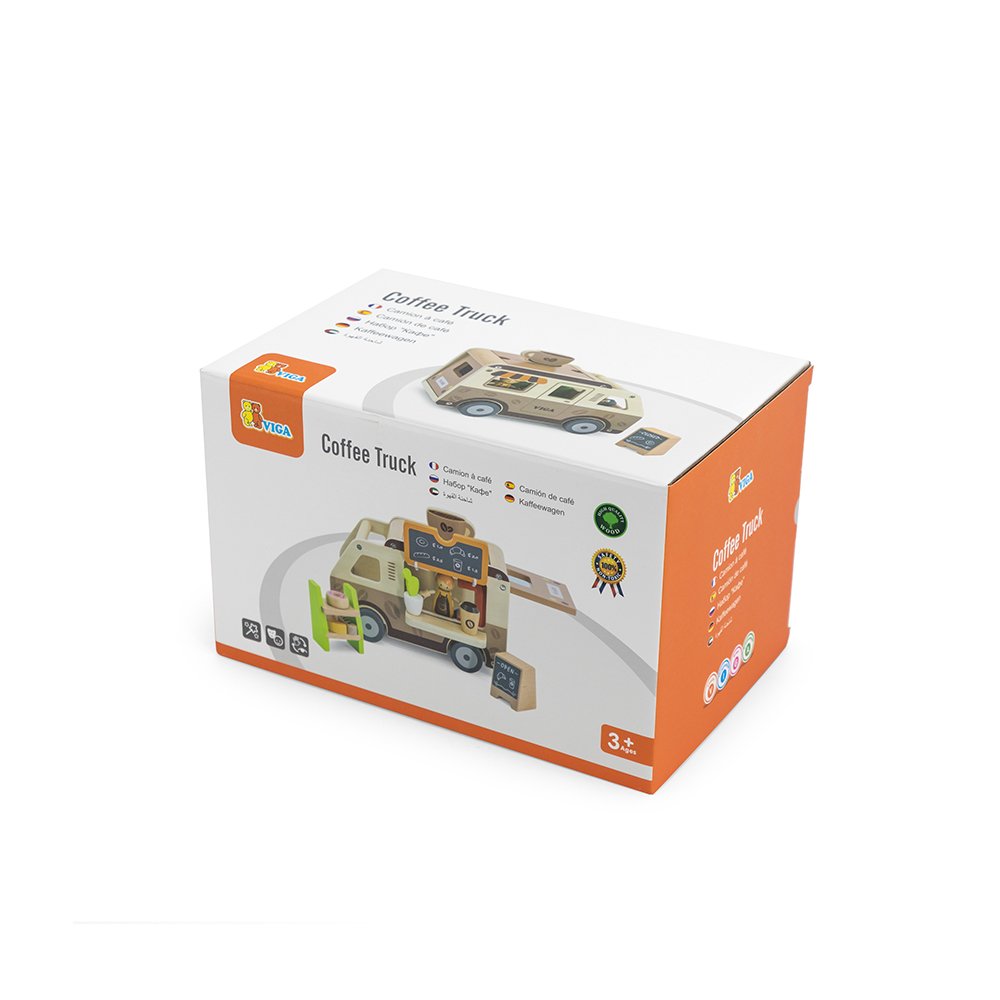 Viga ξύλινη καντίνα καφέ με αξεσουάρ και φιγούρα - Image 6