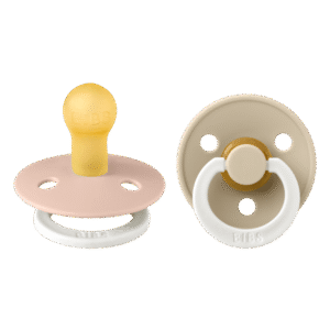 BIBS ΣΕΤ ΠΙΠΙΛΕΣ 2ΤΜΧ – COLOUR – BLUSH/VANILLA GLOW – ΣΤΡΟΓΓΥΛΗ No1