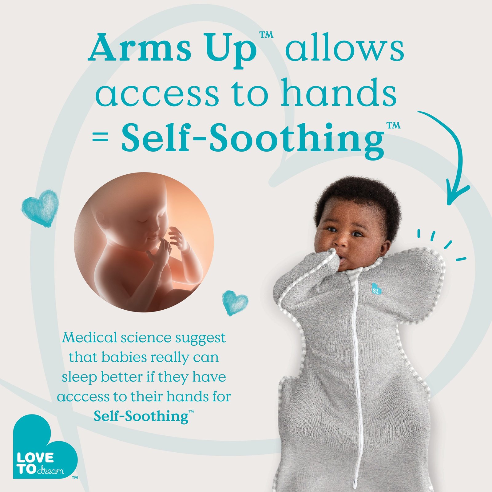 Υπνόσακος LoveToDream – Swaddle UP Original 1.0tog – Dusty Pink – 3.5-6kg – Small - Image 9