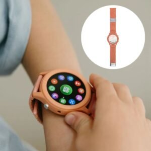KIDYWOLF: Παιδικό ρολόι Smartwatch με οθόνη αφής & επαναφορτιζόμενη μπαταρία - peach