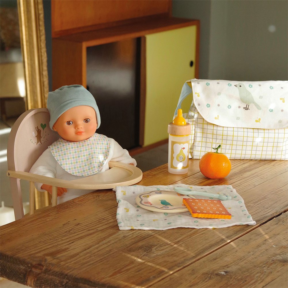 Djeco αξεσουάρ για κούκλα τσάντα με σετ φαγητού - Image 3