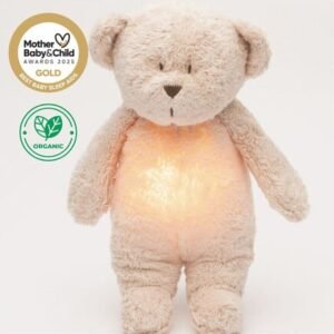 MOONIE 2.0: Επαναφορτιζόμενο βοήθημα ύπνου με ηχογράφηση & αισθητήρα κλάματος – Οργανικό βαμβάκι Rose